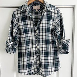 Banana Republic Womens Plaid Button-down